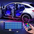 thumbnail image 1 of Transforme su vehículo: luces interiores para automóvil, tira de luces LED para pantalla RGB personalizable, seguras de usar, impermeables, de fácil instalación, control mediante aplicación para SUV, 1 of 5