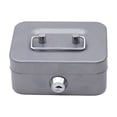 thumbnail image 4 of Money Safe Lockable Cash Box with Key,Portable Piggy Box Made of Metal ,Office Key Storage, 4 of 6