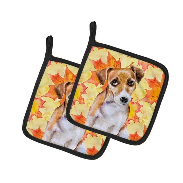 Carolines Treasures BB9974PTHD Jack Russell Terrier No. 2 Automne Paire de Porte-Pots