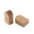 thumbnail image 2 of 100 Pcs Brown 5x3cm Kraft Paper Tags Wedding Scallop Label Blank Luggage and Strings for Festivals Decor, 2 of 9