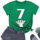 thumbnail image 4 of Blusas y camisas de manga corta con cuello redondo para niños pequeños, niños y niñas, camisetas estampadas de moda, lindas camisetas de manga corta con cuello redondo y estampado, blusa para niña, 4 of 7