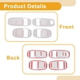 thumbnail image 4 of Cubierta de Tazón de Mango de Puerta Interior para Jeep Wrangler Gladiator JT 4DR 2018-2024 Marco de Decoración de Mango de Puerta Interior Blanco ABS 4 Pcs, 4 of 6