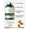 thumbnail image 3 of Suplemento de aceite de ricino Carlyle 750 mg 200 cápsulas blandas sin OGM, 3 of 5