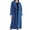 Blue, variant on Baberdicy Woolen Coat Womens Fit Mid Long Double Breasted Coat Lapel Jacket Overcoat Outwear Trench Windbreaker Women's Wool & Blends Blue