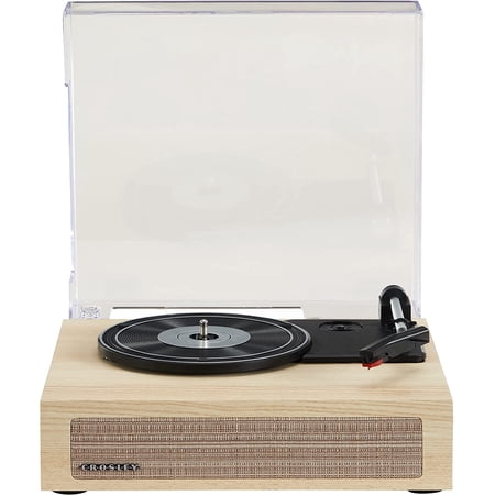 Crosley CR6042A-NA Scout 3-Speed Bluetooth Turntable with Built-in Speakers, Natural
