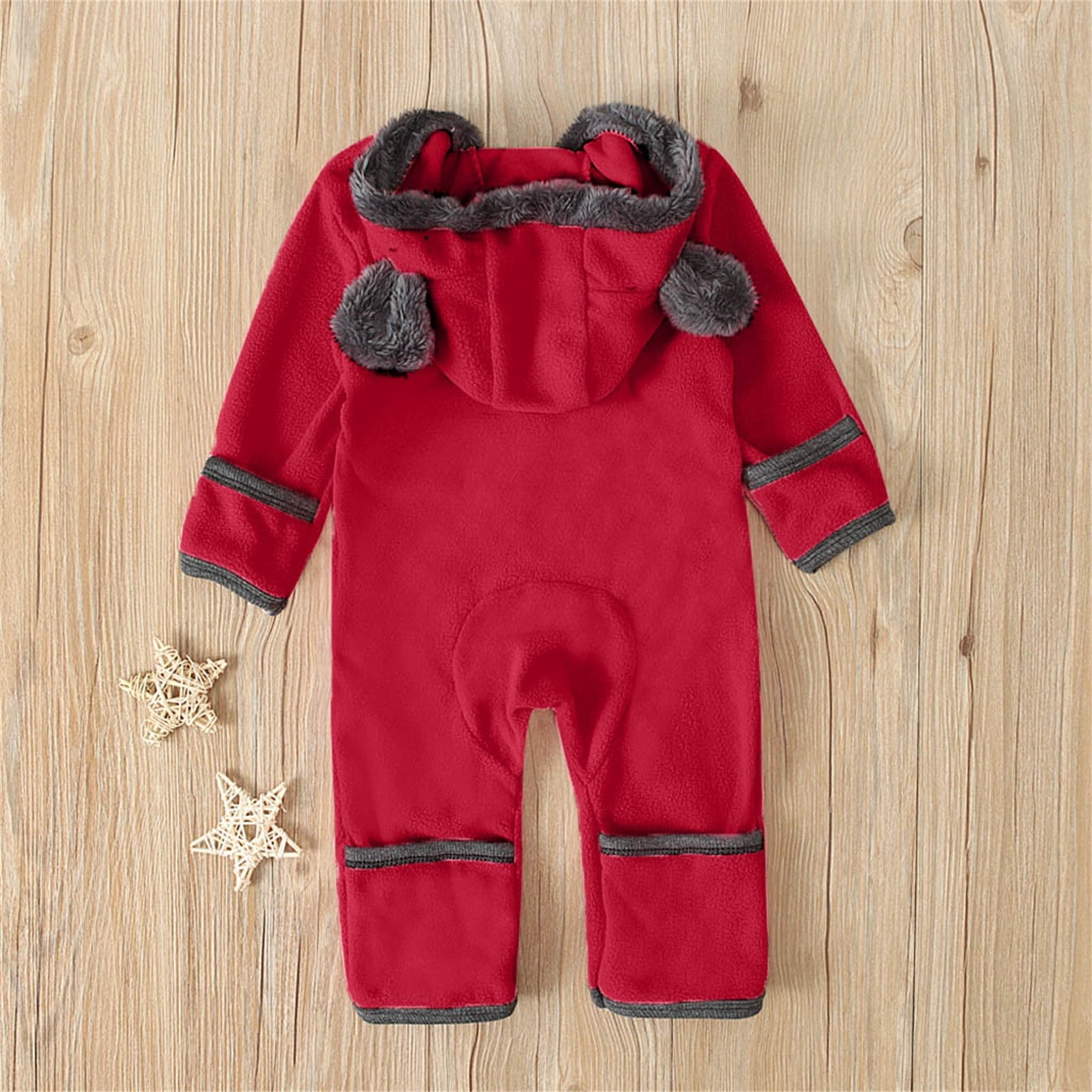 Ketyyh-chn99 Girls Rompers Baby Girl Autumn 2023 Print Long Sleeve Bodysuit Red,70