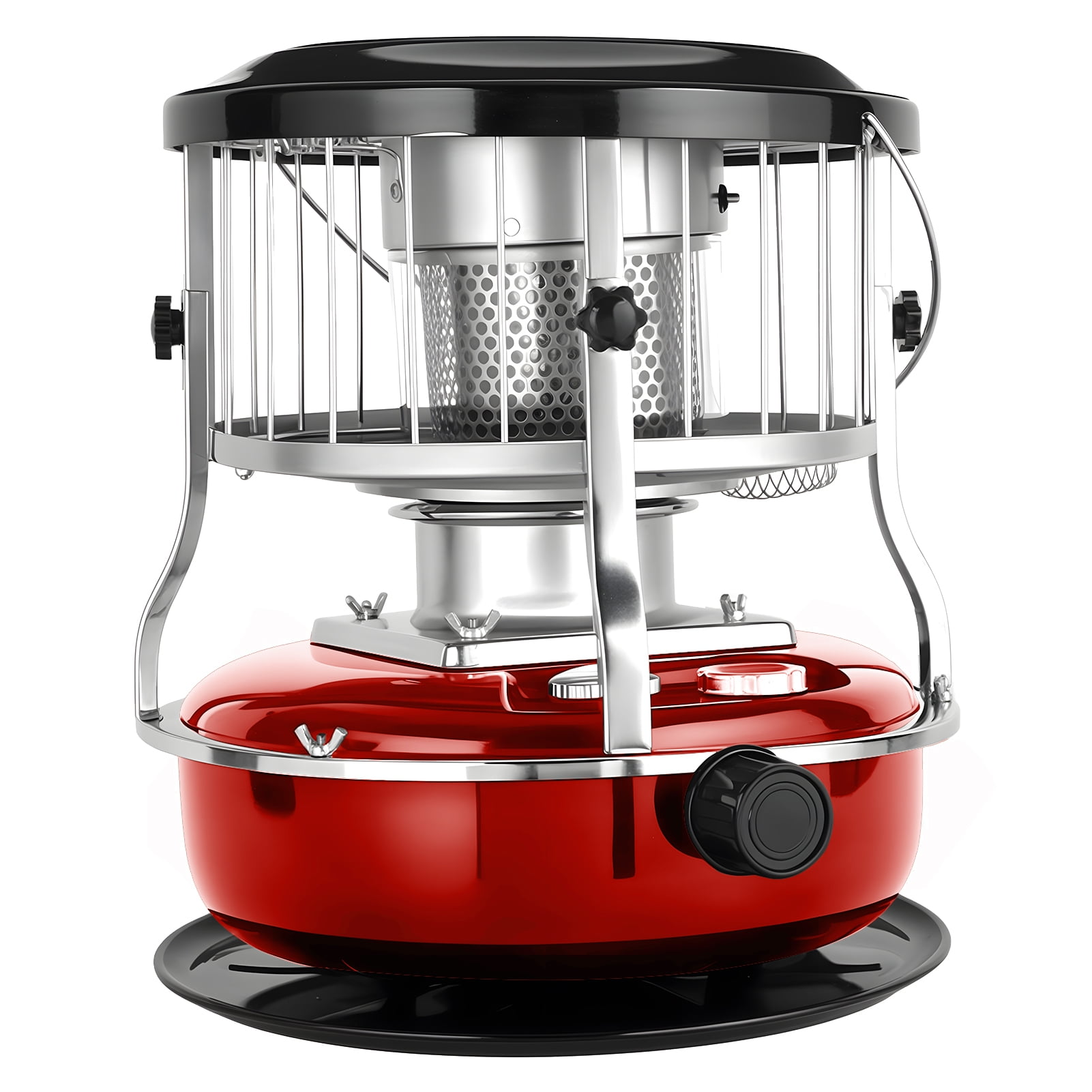 2-in-1 Kerosene Heater & Stove 9000 BTU, Portable Non-Electric Indoor/Outdoor Radiant Heater for Camping, Cooking, Emergency Heat