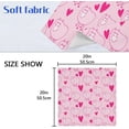 thumbnail image 4 of Coolnut Cute Pink Sheep Cloth Napkins Set of 4, Reusable Washable Polyester Dinner Table Napkins for Family, Weddings, Parties, Home Decor, 20 x 20 Inch Washcloth Gift, 4 of 7