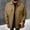 01 Khaki, variant on Awdenio Men's Clothing Fleece Shirt Jacket Long Sleeve Casual Button Down Shirts Shacket with Pockets