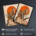 thumbnail image 2 of Artery8 Cheetah Perched on Rock Boho Sunset Sun Plants For Living Room Extra Large XL Wall Art Poster Print, 2 of 5