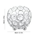 thumbnail image 4 of Candelabros de Cristal Para Velas de Té, Elegantes Decoraciones de Mesa de Boda, 4 of 7