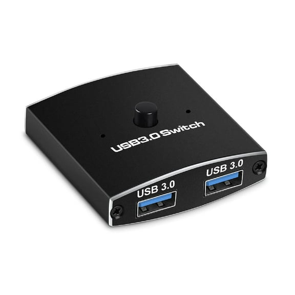 2-in-1 USB 3.0 Switcher Bi-Directional, Share Keyboard/Mouse/Printer, Fast 5Gbps, Plug & Play