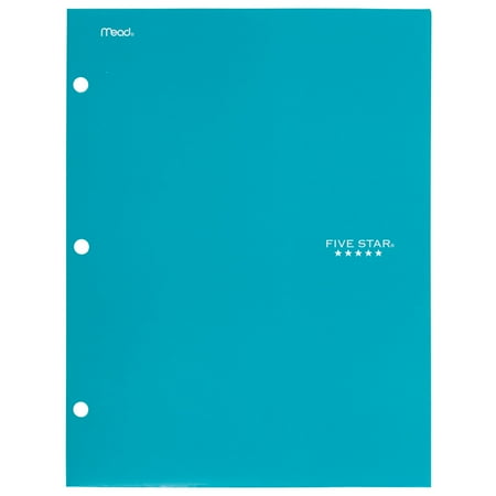 - Five Star 4-Pocket Paper Folder, Teal (72087)
