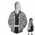 thumbnail image 1 of Demon Slayer Kimetsu no Yaiba Tanjirou Nezuko Zenitsu Tomioka Giyuu Cosplay Sudadera con capucha disfraz Anime chaqueta abrigo para fiesta de Halloween 4XL Gao Jinjia LED, 1 of 2