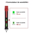 thumbnail image 2 of Probador de voltaje NQ Sin contacto doble SENSIBILIDAD 12V/48V-1000V pantalla LCD, 2 of 5
