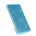 thumbnail image 2 of Allytech Galaxy A15 5G Wallet Case Bling Glitter Design, Slim PU Leather Cards Holder Flip Stand Cover for Girls Women Shockproof Wallet Case for Samsung Galaxy A15 5G - Skyblue, 2 of 9