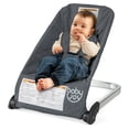 thumbnail image 1 of Gymax Folding Infant Bouncer Portable Baby Rocker w/ Breathable Backrest Aluminum Dark Gray, 1 of 9