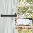 thumbnail image 7 of 2 Pack Adhesive Curtain Holdbacks - Black Curtain Tie Backs, 7 of 7