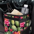 thumbnail image 6 of Cactus Foldable Car Trash Bin with Lid, Leak-Proof Mini Trash Can for Car with Hanging Storage Bag, 6 of 6