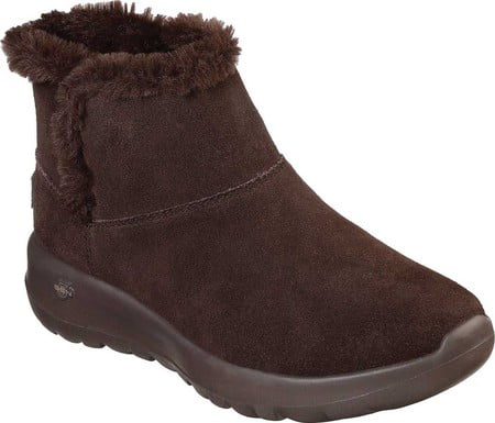 skechers on the go chugga suede ankle boot with memory foam
