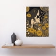 thumbnail image 2 of Woman in Flower Field Midsummer Night Illustration Large Wall Art Poster Print Thick Paper 18X24 Inch, 2 of 5