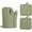 Green, variant on HEETLY Heavy Duty 4-Piece Cotton Oven Mitts and Pot Holder Sets, 12 Inch Heat Resistant 500°F Kitchen Mittens for Baking