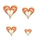 thumbnail image 1 of Naiovety 1 Juego de decoraciones de corazón, adorno colgante romántico, colgante de escena de corazones estéreo único Simple, suministros para Kits de decoración para fiestas dorado, rojo Naiovety HA059997-01, 1 of 6