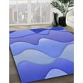 thumbnail image 2 of Ahgly Company Indoor Rectangle Patterned Sky Blue Dress Blue Area Rugs, 7' x 10', 2 of 6