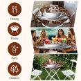thumbnail image 7 of Coffee Round Tablecloth, Fitted Table Cover with Elastic for 36"-44" Round Tables, Vintage Art Farmhouse Table Cloth Outdoor Indoor Dinning Party Waterproof Tablecloths, 7 of 7