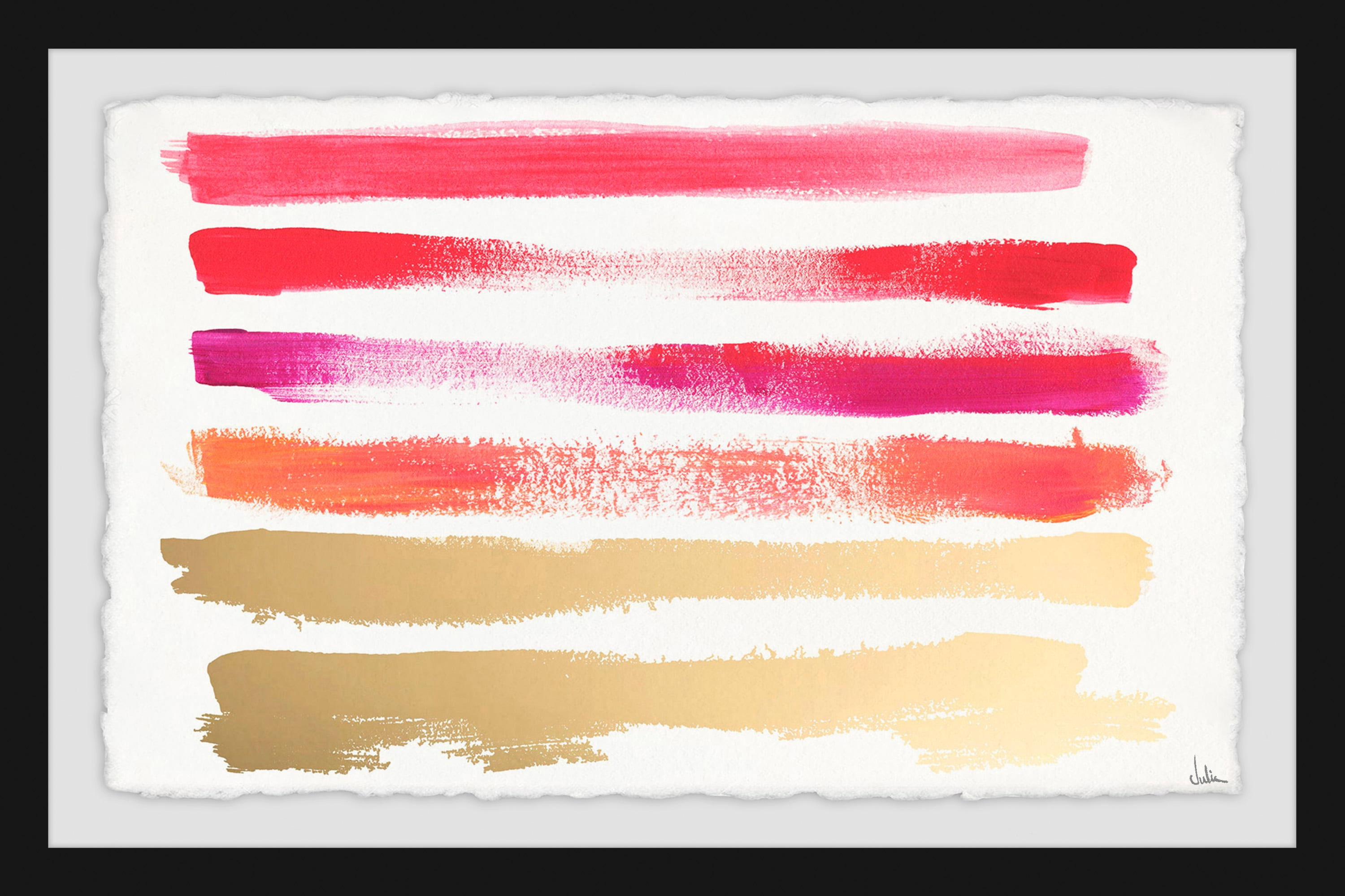 Color Swatch Framed Painting Print