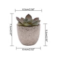 thumbnail image 2 of Conjunto de 5 macetas decorativas con suculentas artificiales, ideal para dar un toque natural a tu hogar. Perfectas para estanterías, mesas y regalos. ¡Sin necesidad de riego!, 2 of 6