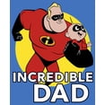 thumbnail image 2 of Men's The Incredibles 2 Jack-Jack and Mr. Incredible Best Dad  Pull Over Hoodie Royal Blue 2X Large, 2 of 4