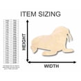 thumbnail image 2 of Unfinished Wood Walrus Shape - Ocean - Arctic - Nursery - Craft - up to 46" DIY 16" / 1/8", 2 of 3