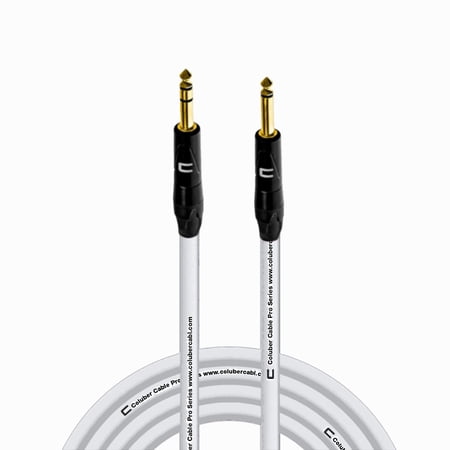 Coluber Cable 1/4" TRS Male to 1/4" TS Male Pro 3-Pin Microphone Connector