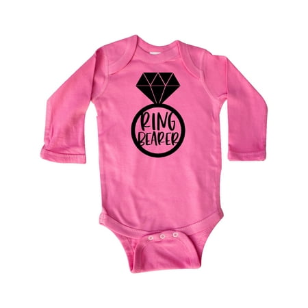 

Inktastic Ring Bearer Wedding Party Gift Baby Boy or Baby Girl Long Sleeve Bodysuit