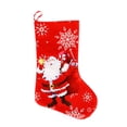 thumbnail image 2 of Xihbxyly Juego de Medias Navideñas, Diseño de Papá Noel y Muñeco de Nieve, Tela Roja y Blanca, Lazo Resistente para Colgar, Ideal para Decoración Navideña, para Colocar En La Pared de La Chimenea, 40, 2 of 3