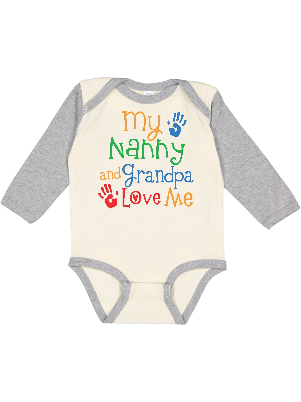 boy girl Gifts for new baby grandson I Love Crazy Nanny Bodysuit grandaughter 