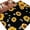 Yellow Black, variant on 8'x10' Area Rugs, Vintage Sunflowers Indoor Outdoor Area Rug for Living Room Bedroom, Elegant Pastoral Botanical Watercolor Washable Bathroom Rugs Kitchen Floor Carpet Mats Home Decor Aesthetic