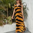 thumbnail image 3 of Animal Print Patterns Sleeveless Dress Woman Fashion Long Dresses Women's Summer Suit Dress 2025, 3 of 7