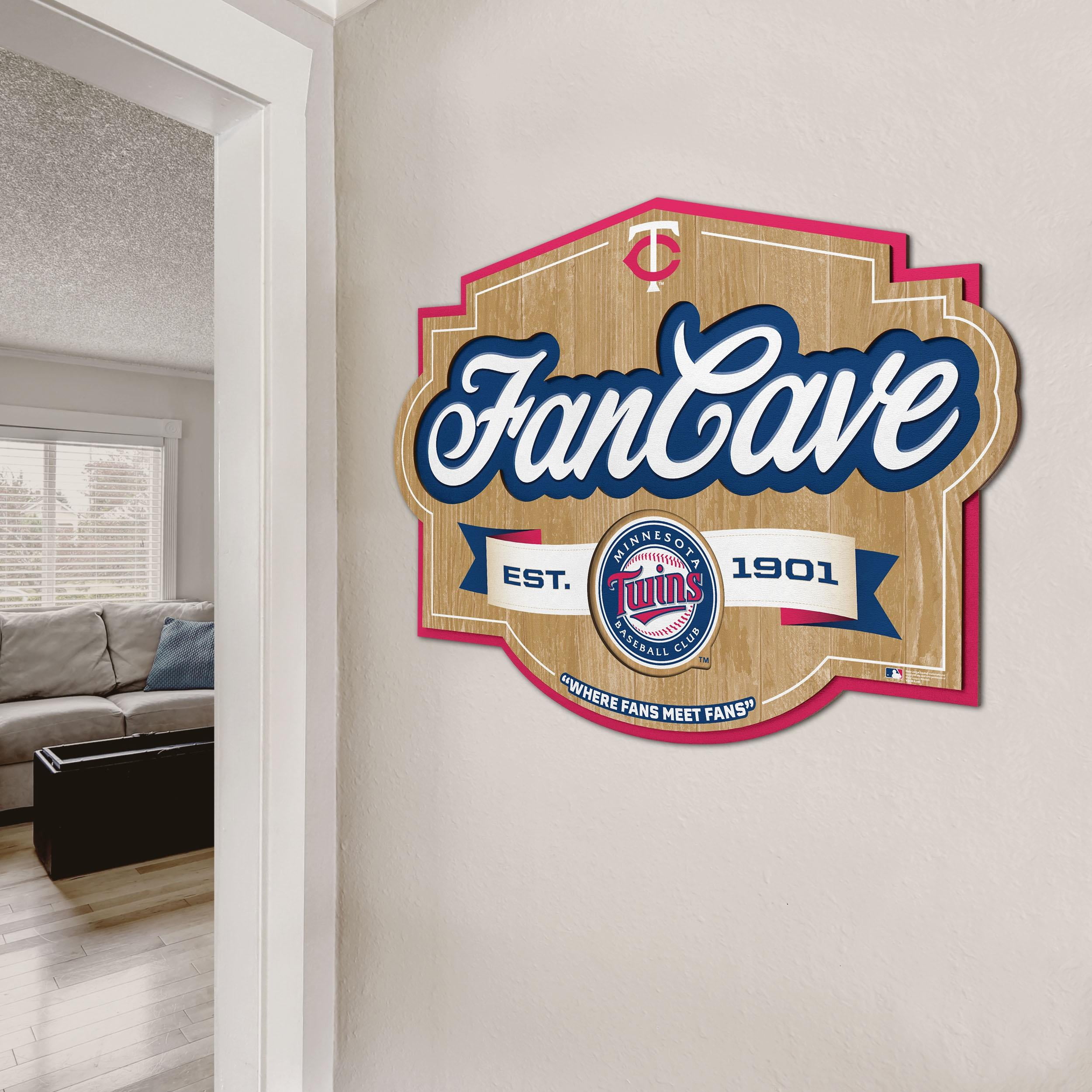 YouTheFan MLB Minnesota Twins Fan Cave Sign