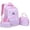 Pink, variant on WAYUTE Kids Backpack 3 Pcs Backpack Set for Girls Large Capacity Tie Dye Rucksack for Elementary Students Waterproof Bookbag Casual Outdoor Travel