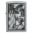 thumbnail image 3 of Zippo American Icon Design Street Chrome Pocket Lighter, 3 of 7
