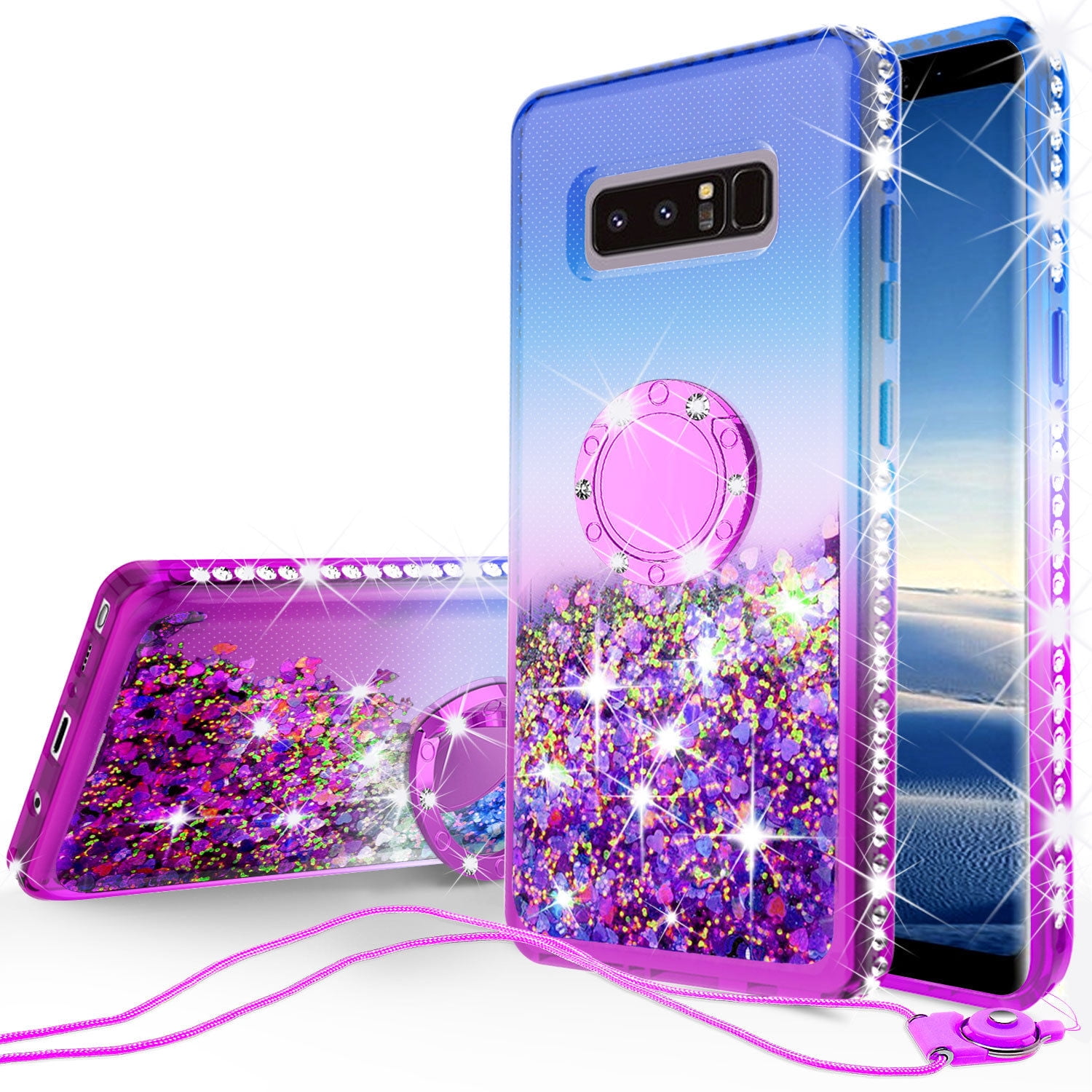 Bling Sparkle Plating Bumper Design Soft Slim TPU Silicone Gel Rubber Case Ultra Thin Shockproof Full Protective Cover,Red JAWSEU Case Glitter Compatible with Samsung Galaxy S9 