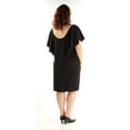 thumbnail image 2 of BETSY & ADAM $169 Womens New 1231 Black Lace Trim Sheath Dress 16W Plus B+B, 2 of 2