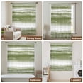 thumbnail image 5 of Sage Green Ombre Semi Sheer Curtains Drapes for Living Room, Bedroom, French Doors Window 96 Inches Long, Modern Abstract Art Farmhouse Rod Pocket Chiffon Curtain Drapery Voile Draperies Panel, 5 of 8