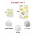 thumbnail image 7 of Yellow Watercolor Floral Kitchen Dish Towels for Drying Dishes Set of 3, Spring Flower Abstract Art Waffle Weave Microfiber Hand Tea Bathroom Towels Quick Dry & Absorbent Towel 12x12, 7 of 7