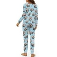 thumbnail image 5 of Tutolipy Otter Shell Printed Pajama Set for Women Long Sleeve Sleepwear Cozy Nightwear Long Sleeve Tops Jogger Pants Pajama Sets, L, 5 of 7