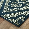 thumbnail image 2 of Style Haven  Marianna Medallion Lattice Navy/Beige Indoor-Outdoor Rug 2'5" x 4'5" 3' x 5' Accent, Outdoor, Indoor Entryway, Bathroom, Patio Rectangle, 2 of 5