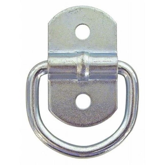 Buyers Products B23PKGD 1.5 x 1.25 x 0.22 in. D-Ring with Clip, Zinc Plated