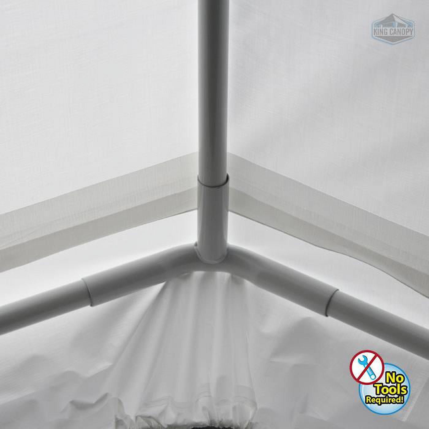 King Canopy Universal Canopy 10' x 20' , 1 3/8-Inch Steel Frame, 8 Leg, Tan